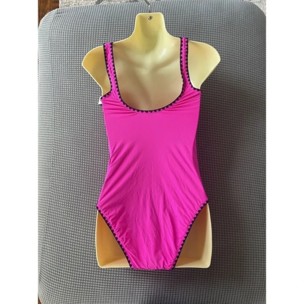 Lucky Brand Shell Stitch‎ Pink One Piece Womens Swimsuit